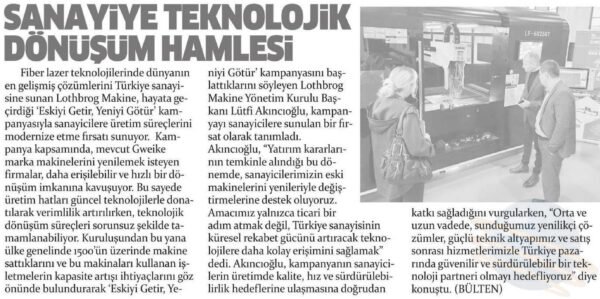 Sanayiye teknolojik dönüşüm hamlesi Lütfi AKINCIOĞLU (2)
